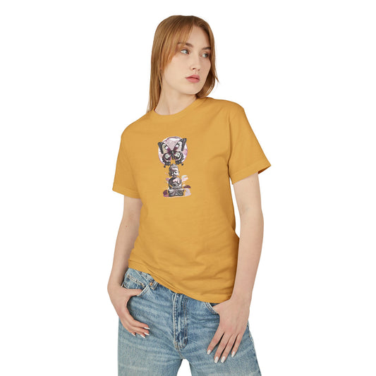 Buddha & Butterfly Graphic Tee – Zen Meditation Shirt